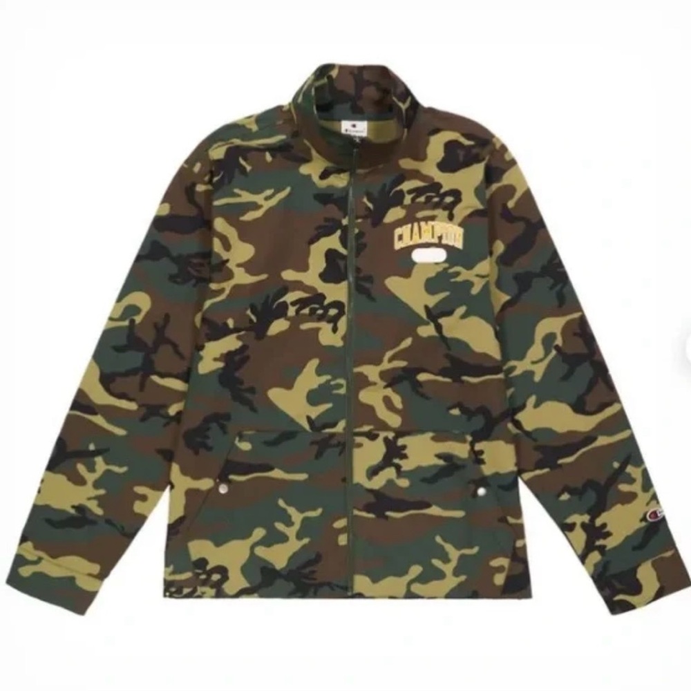 Champion Cotton Twill Jacket-Woodland Camo Green
